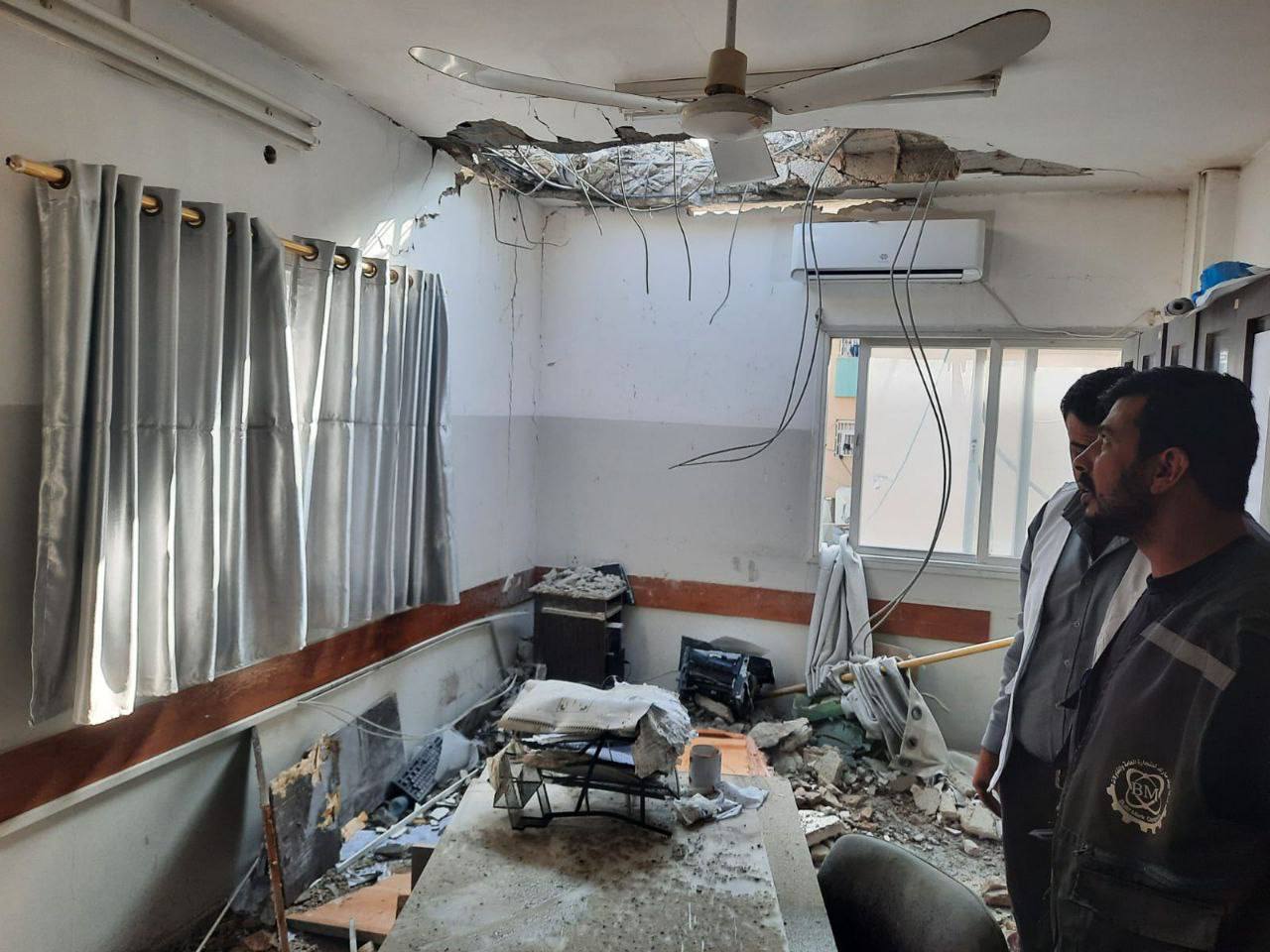 من استهداف طيران الاحتلال لمركز مستشفى الطب النفسي الوحيد في قطاع غزة ومستشفى العيون